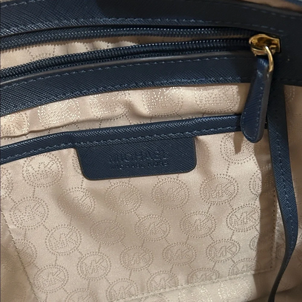 Michael Kors Jet Set Laptop Bag, Navy - Picture 12 of 15